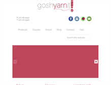 Tablet Screenshot of goshyarnitshop.com